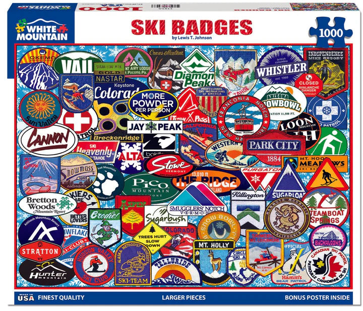 Ski Badges - 1000 Pieces
