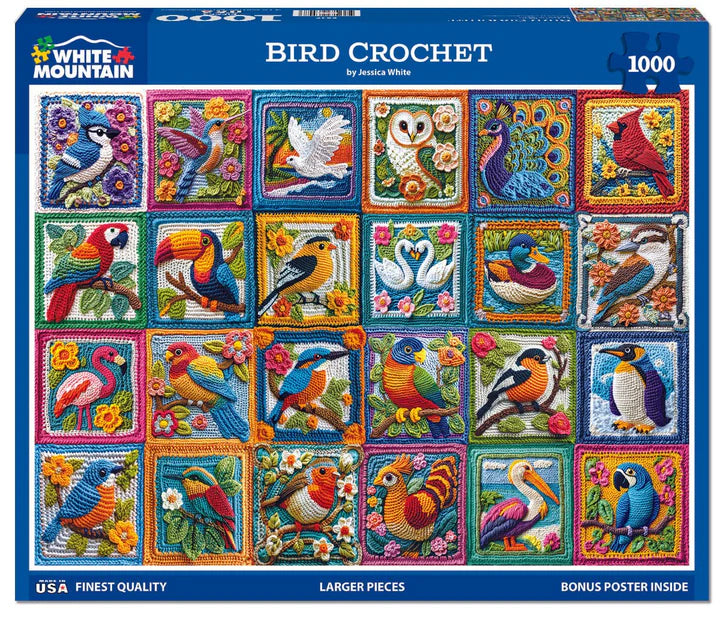 Bird Crochet - 1000 Piece Jigsaw Puzzle