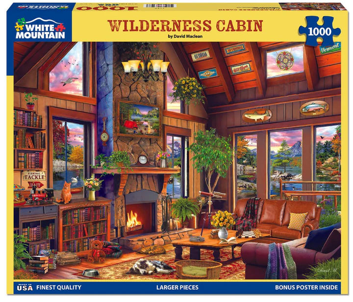 Wilderness Cabin - 1000 Piece Jigsaw Puzzle