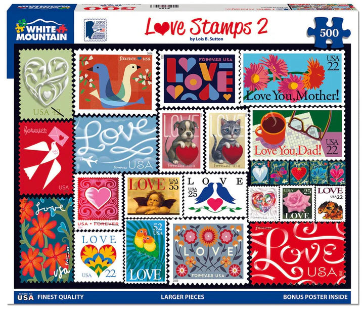 Love Stamps 2 - 500 Piece Jigsaw Puzzle
