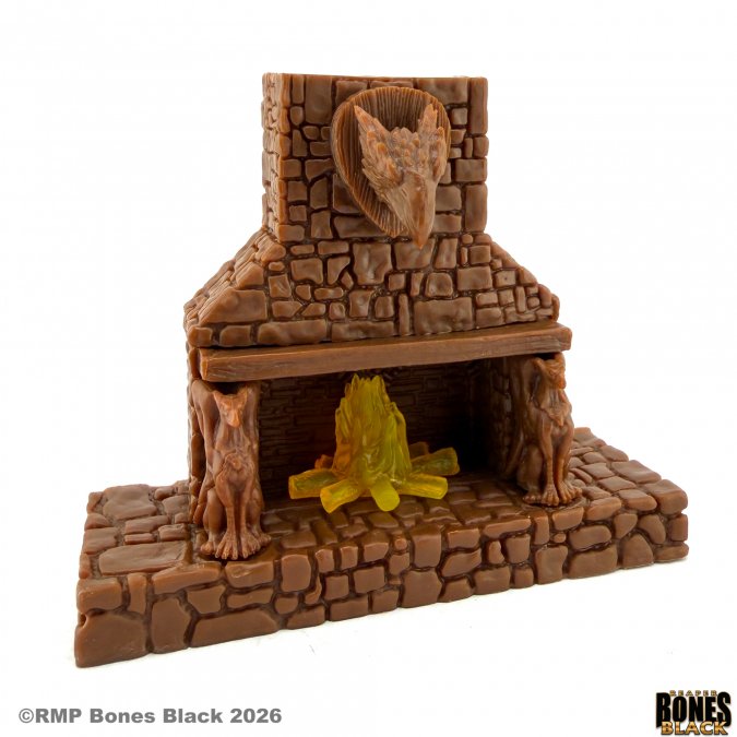 RPR Green Griffin Fireplace