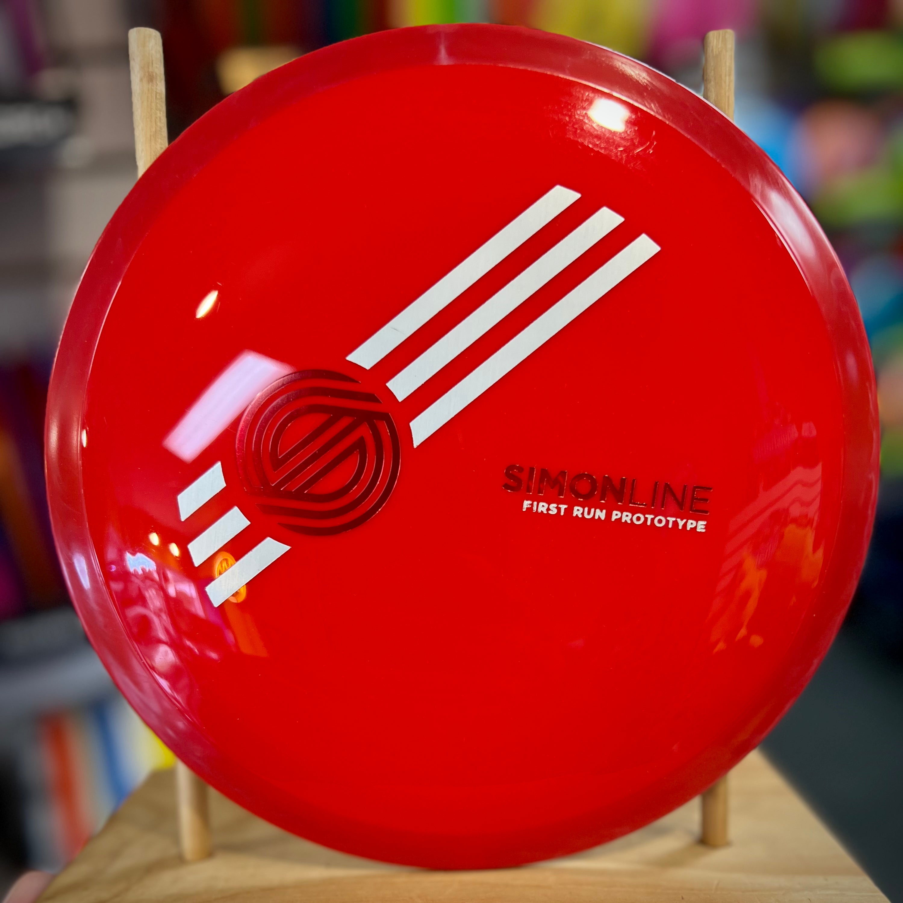 SimonLine First Run Prototype Time Lapse Disc (Red on Red)