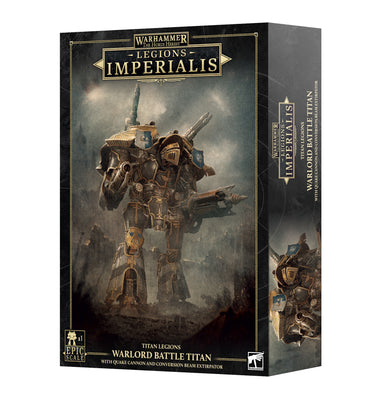 Legions Imperialis: Warlord Titan with Quake Cannon and Conversion Beam Extirpator - boxed product
