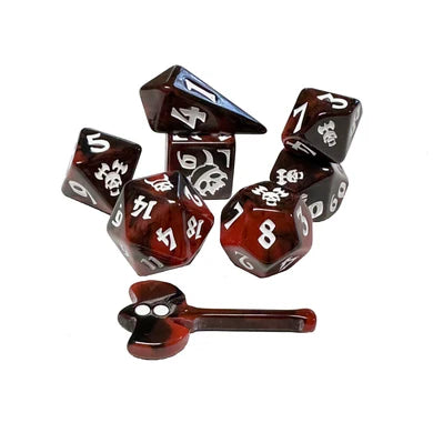 Skull and Axe RPG Dice Set (BOW)
