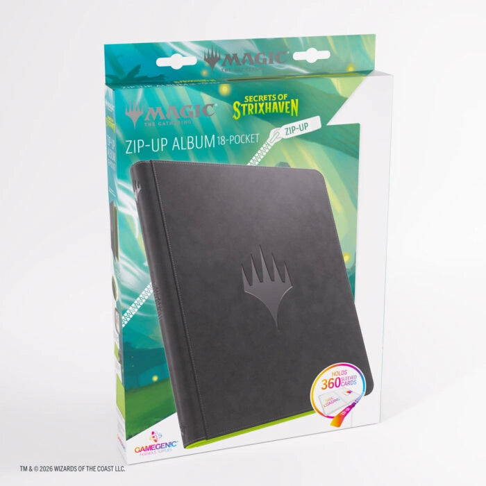 Secrets of Strixhaven Prime Zip-Up Album 18 Pocket Black/Green
