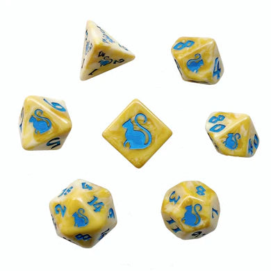 Kitty Clacks Yum-Yum RPG Dice Set (BOW)