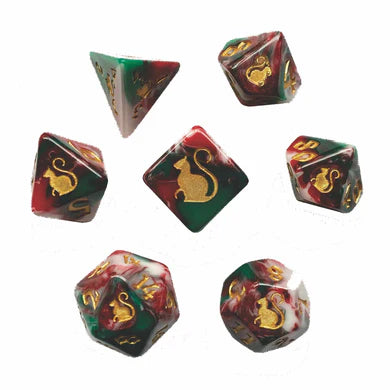 Kitty Clacks Lucky RPG Dice Set (BOW)