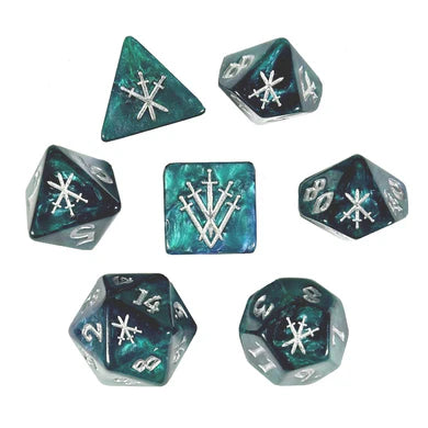 Knight's Blades Green Knight RPG Dice Set (BOW)