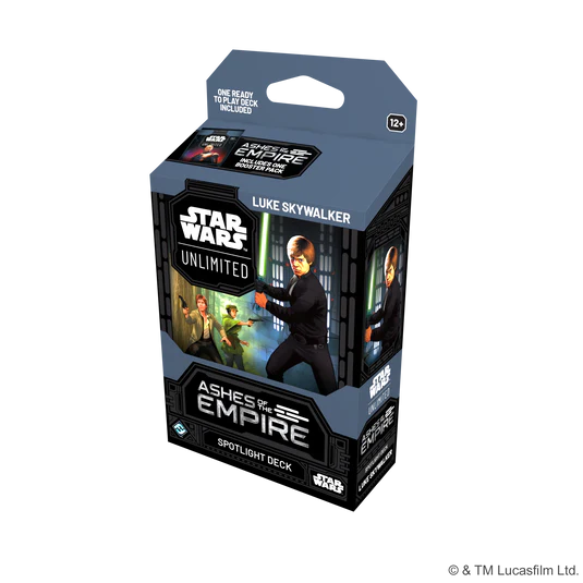 SWU Ashes of the Empire Spotlight Deck- Luke