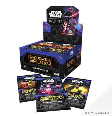 swu shadows of the galaxy booster box SWU Shadows of the Galaxy Booster Display