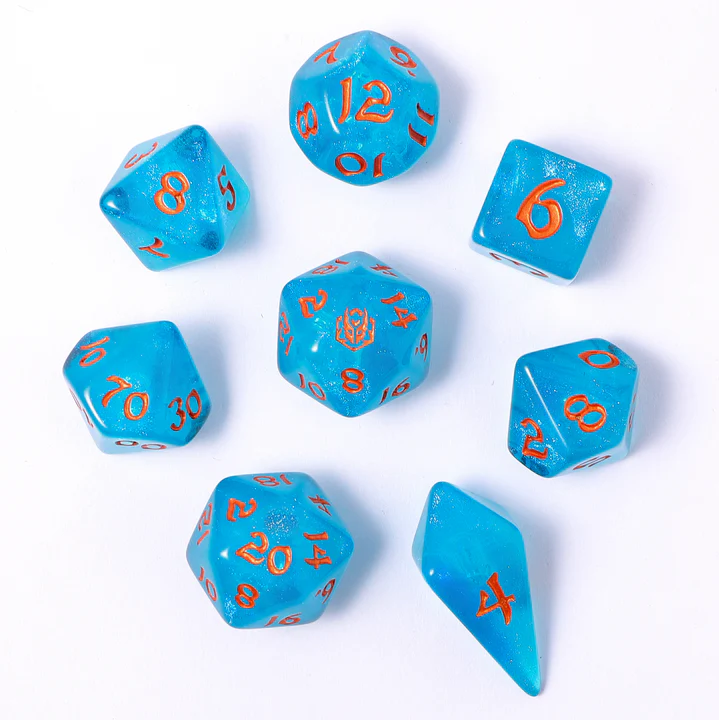 Wyrmforged RPG Dice Set (8) – Ray of Frost
