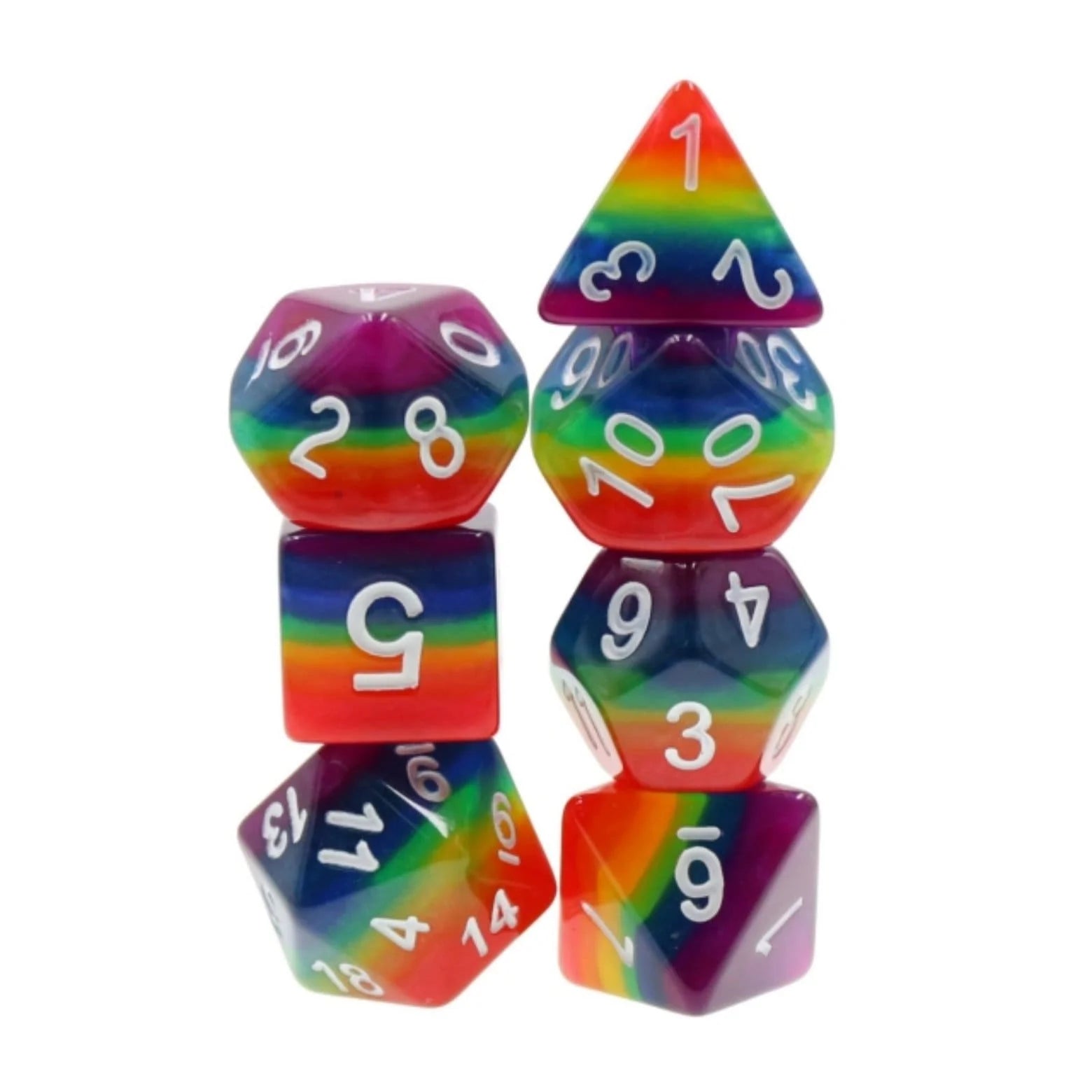 Rainbow Dice RPG Dice Set