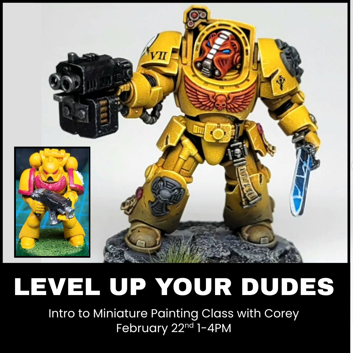 Intro to Miniature Painting with Corey - February 22 2026
