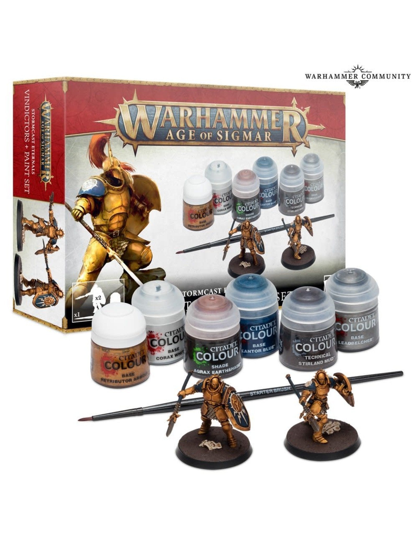 AOS Stormcast and Paint Set