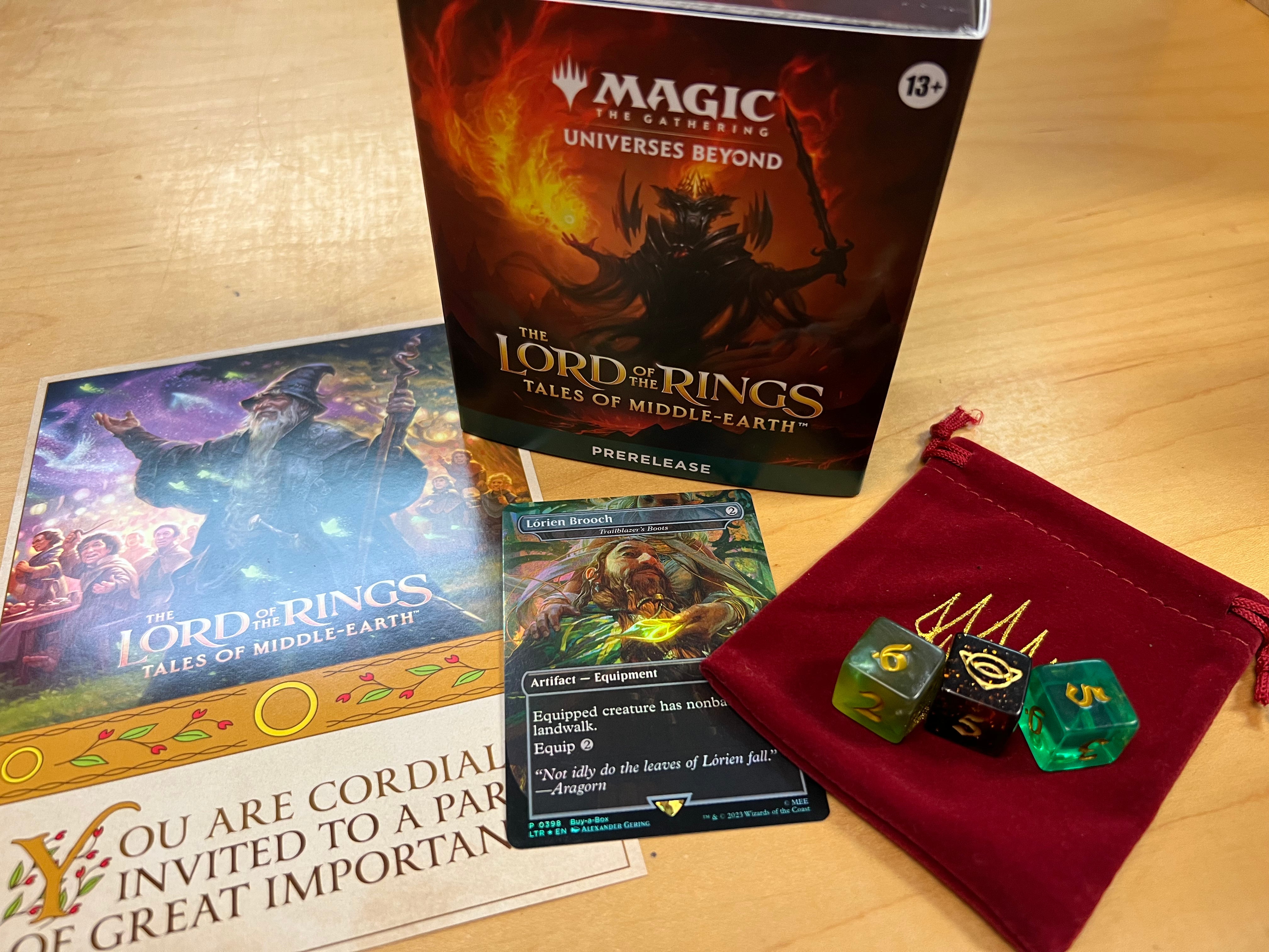 mtg lotr prerelease promo cards MTG LOTR Second Breakfast Prerelease