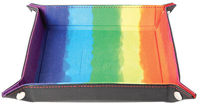 Rainbow Velvet Folding Dice Tray (10x10)