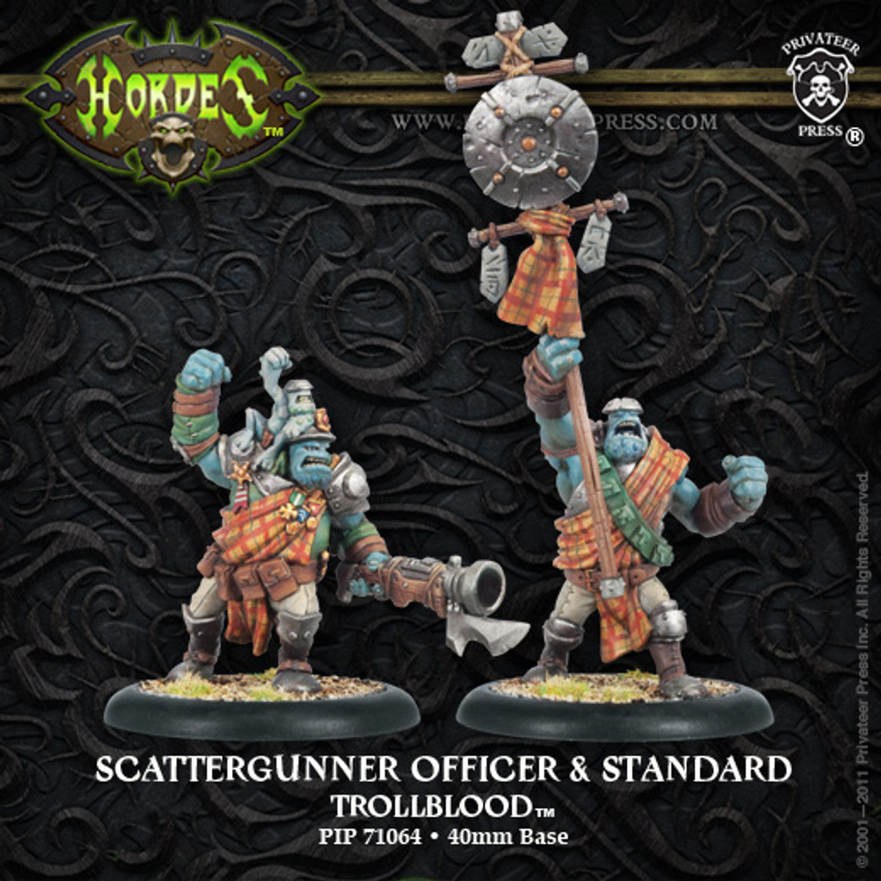 Hordes Trollbloods: Scattergunner Officer (Standard Unit Attachment)