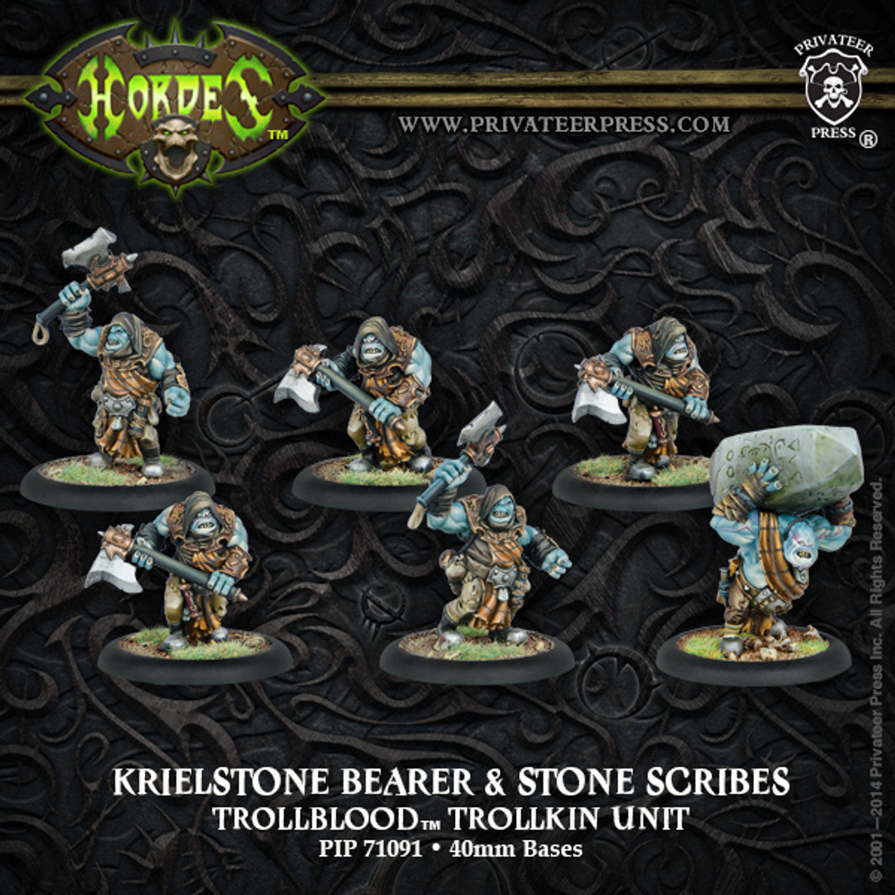 Hordes Trollbloods: Krielstone Bearer & Stone Scribes (Trollkin Unit)