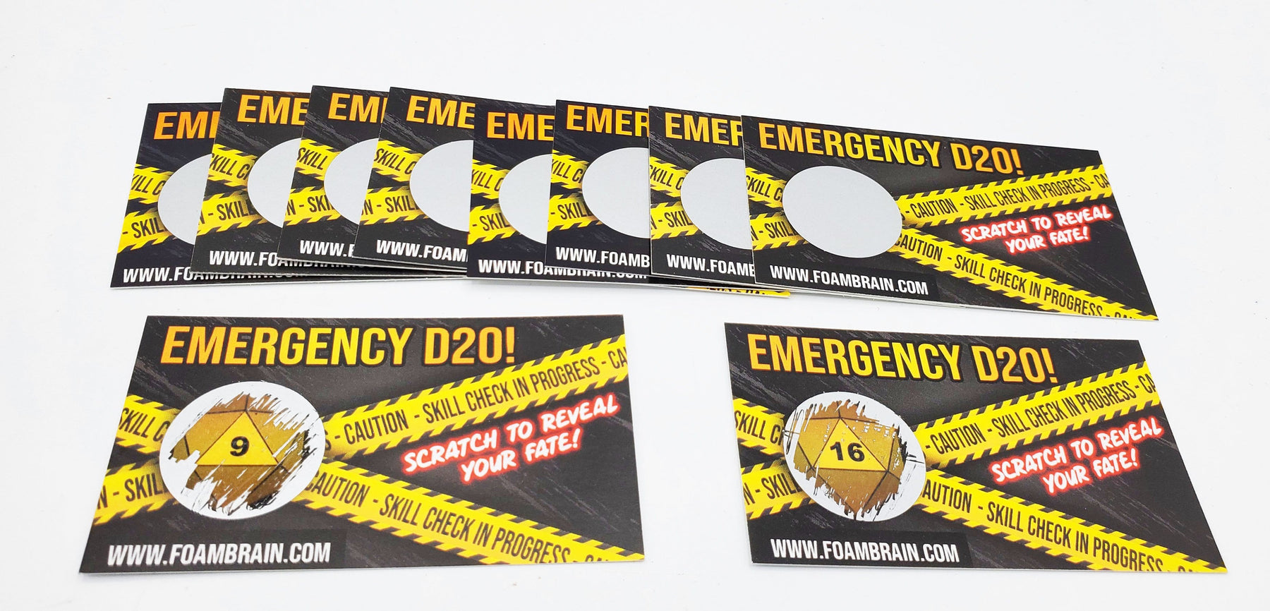 Emergency D20 Scratch off Card (10)