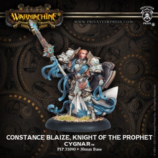 Warmachine Cygnar Constance Blaze, Knight of the Prophet