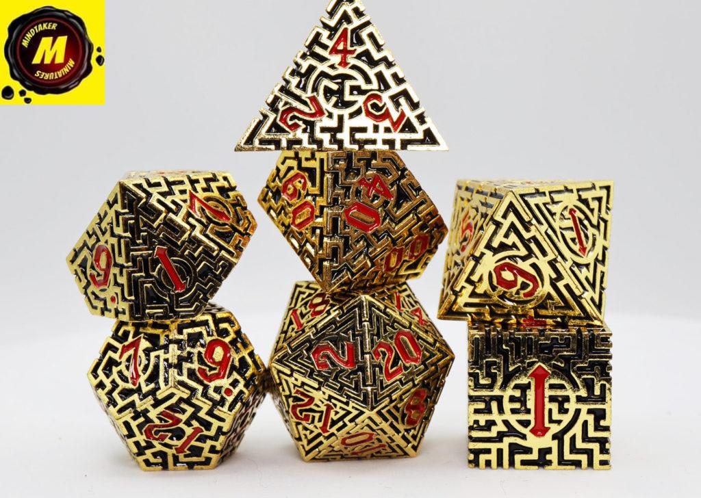 Egyptian Labyrinth  RPG Metal Dice Set