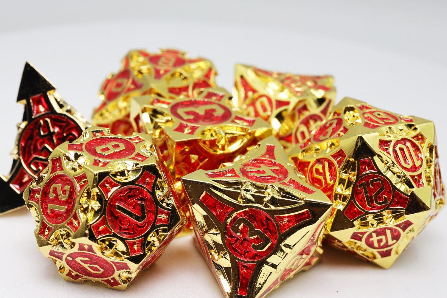 Royal Ruby Arrow  RPG Metal Dice Set