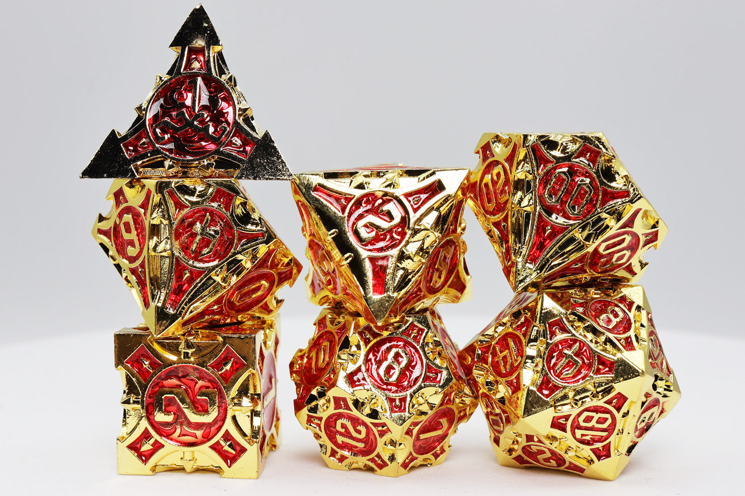 Royal Ruby Arrow  RPG Metal Dice Set