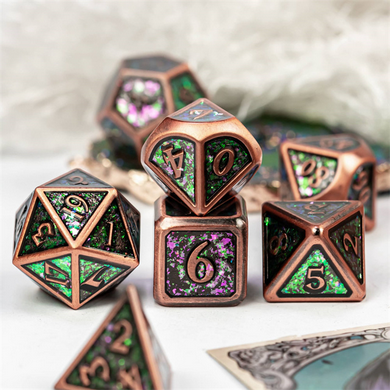 Glitter Bomb RPG Metal Dice Set