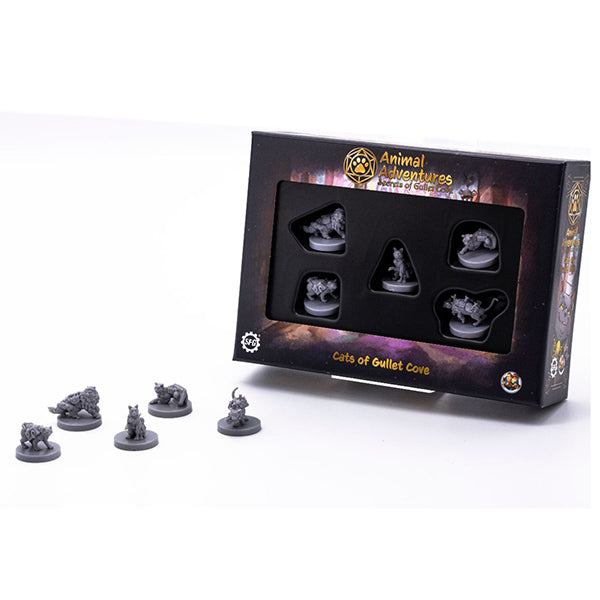 Animal Adventures RPG Cats of Gullet Cove Minis