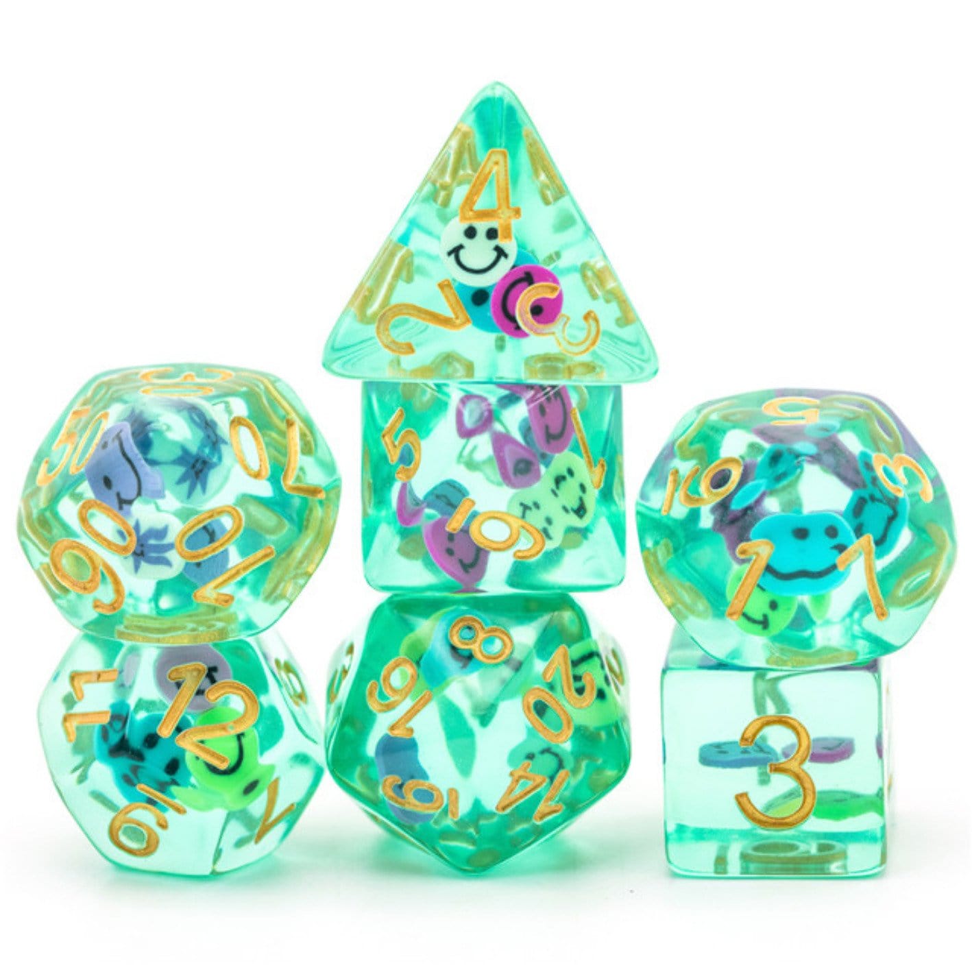 Smiley RPG Dice Set