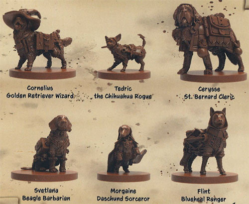 Animal Adventures RPG Doggies Miniatures Vol 1