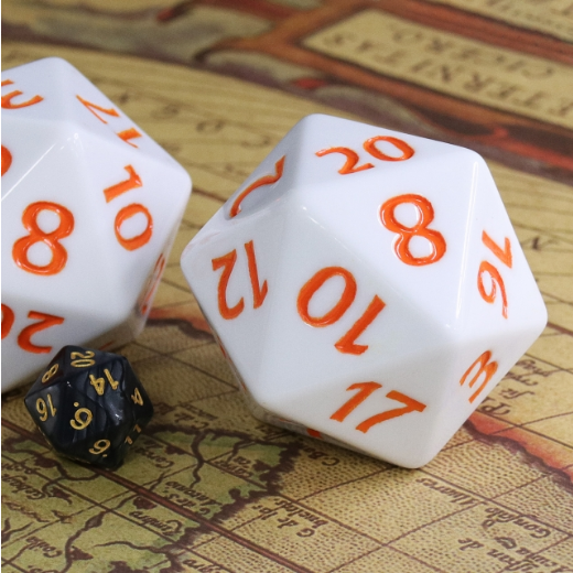 White with Orange 55mm Titan D20